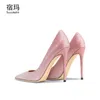 Zapatos de Tacn Alto Para Mujer Calzado Lujo Con Punta Estrecha Fino Boda 6 8 10cm 220511