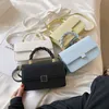 2022 mode avondtassen touw handtas pu lederen crossbody voor vrouw luxe trendy vrouwelijke schouderhandtassen en portemonnee marineblauwe witte avond