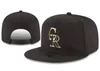 2022 HipHop Rockies CR bokstav Ben Aba Reta Nytt mode Snapback-hattar Sport Baseballkepsar Herr Kvinnor H5