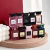 Charmante geur set 7,5 ml 10 stks fantastische roos lul Oud Wood Suede Neroli Cherry Peach Parfum Kit Geschenkdoos voor vrouw blijvende gratis levering