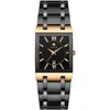 Wwoor 8858 Men Gold Watch Quartz Stainls Steel waterdichte polshorloge Busins ​​Men Square Sport Watch Hoge kwaliteit