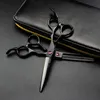 Professionelle Japan 440c 5,5 6 Red Gem Black Cut Haarschere Schneiden Friseur Haarschnitt Effilierschere Friseurschere 220818