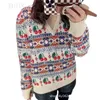 Mujeres Knits Tees diseñador Cherry Hook Flower Pattern Beads Adornado Lana Knitted Cardigan New Fashion Loose Men's And Se Style 8W72