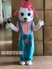 Cão mascote personagem traje mascotte fancy vestido terno dos desenhos animados mascote fantasia vestido de Natal para evento de festa de halloween