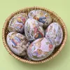 Emballage cadeau oeufs de pâques en forme de boîte Portable en fer blanc étui boîtes à bonbons printemps maison fête décoration enfants emballage cadeau