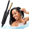Профессиональный выпрямитель для волос мужские кудри 2 из 1 плоских железных волос с короткая прическа Инструменты для прически, выпрямляющие керлинг железо 220623