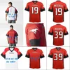 CEOMIT 2018 New Style Calgary Stampeders Jersey 19 Bo Levi Mitchell 39 Charleston Hughes 100％ステッチパーソナライズされたサッカージャージ