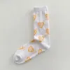 Japanese Brand Socks Cartoon Heart Embroidered Socks for Men and Women Spring Summer Comfortable Breathable Sports Socks All-match