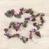 45 huvuden Artificial Rose Flower Vine Plastic Dried Flowers Vine Wedding Decorations Wall Decor Plants Exquisite snygg utseende