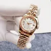 Reloj de diseño Relojes para mujer con tamaño de caja 31 mm 28 mm Movimiento Esfera romana Pulsera de acero inoxidable 904l Zafiro Resistente al agua Relojes luminosos para mujer