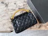 Borsa da donna firmata borsa d'arte Rhomb originale borsa con copertura hardware retrò catena 2022 popolare corpo diagonale con logo