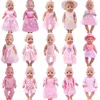 25 Vestiti eleganti serie rosa per bebè 43 cm 18 pollici American Doll GirlsLa nostra generazioneAccessori per neonatiRegalo per ragazze 220815