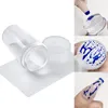 Transparent Nail Stamper Set With Scraper French Nail Art Stamping Print Silicone Plate Tool Kit All For Manicure Accessories
