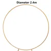 Parti Dekorasyonu 7.9ft Circle Düğün Arch Mariage Tur arka plan dekoratif sahne Diy Raf Çiçek Plowerparty