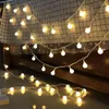 Stringhe Filo di rame Tenda a stella Luci a corda Lampada Illuminazione fata per matrimoni all'aperto Decorazione natalizia LED a batteria
