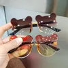 Occhiali da sole per bambini della moda bambino Anti radiazioni occhiali da sole ragazza ragazzo simpatico cartone animato orso anti 220705