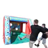 Customized 0.55mm PVC Inflatable Football Soccer Penalty Shoot Gate Inflatables Football Kick Goal Shooting Game with blower For Sale