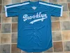 XFLSP GLAC202 21 Roberto Clemente Brooklyn Dogers 42 Jackie Robinson Baseball Jersey Double Stitched Name and Number In Stock Fast Shipping