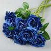 Decorative Flowers & Wreaths Silk Artificial Rose Bride Flower Bouquet For Wedding Home Decoration Accessories Vase Fake Arrangement Craft