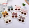 Multi Groups Different Colors INS baby Beautiful Bow headband With Sun Glasses Girl Elegant hair bows accessories