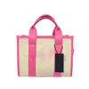 Designer Totes Bolsa de palha LIVERSA BANDERS BANDERS SACA DE COMPRAS FEMAN