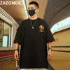 Zazomde streetwear الرجال Tees Tees Summer Devil Print T Shirt Cartoonts tshirts hip hop harajuku short soure tops 220621