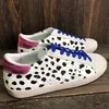 Boots Italy Brand Sneaker Golden Super Star Women Shoes Leopard Print Pink-Gold