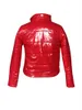 Women's Down Parkas Casual Bubble Puffer Jacket Pu Leather Warm Wime Outwear Zip Up Winter Clothes Solid Color Luci22