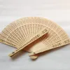 Arts Crafts Gifts Umbrellas Personalized Sandalwood Folding Hand Fan with Organza Bag Wedding Favors Fan Party Giveaway