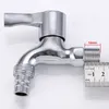 Mount ścienny G1 / 2 Pralka Kran Pranie Ze Stali Nierdzewnej Łazienka Bibcock Garden Faucet Chrome wykończenie Kapnik