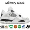 Sail Military Black Cat Oreo 4 4s Chaussures de basket-ball pour hommes