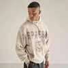 Washed Present Used Hoodie American High Street Angel College Print Homme