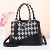 Evening Bags Women's Bag Fashion Handbag Black Plaid Shoulder Messenger DL121-45Evening