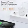 18W USB QC 3.0 Wall Charger Adapter Snabbladdning för Apple iPhone 13/12/11 -serien