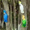 Objets décoratifs Figurines Simulation Résine Perroquet Oiseau Sculpture Décoration Cour Jardin Lin Pendentif