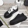 LUXURY Designer Women Ankle Skateboard Sneakers Shoes Thick Soled Fashion Calfskin Fabric Pillow Feel Casual Running Campus Low Heel Size 34-45