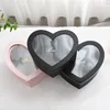 Professionell Custom Heart Shaped Design Box för Blommor Hjärta Ljusinredning Presentförpackning Långvarig Konserverad Rosor Blommor