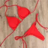 Sexy Brasilianischer Badeanzug Frauen Sexy Bikini Set Push-Up-Bh Tanga G-String Zwei Stücke Bademode Beachwear-badeanzug Femme Y220423