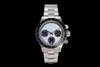 Montre vintage TW diamètre 37mm avec 7750 secondes chronométrées mouvement manuel mécanique miroir saphir plaque panda couleur aiguilles lumineuses