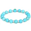 Brins de perles Bracelet en pierre naturelle à facettes 8mm Quartzs Turquoises Bracelets Femme Yoga Énergie Pour Hommes Amant Bijoux Cadeaux Lars22