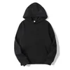 Men's Hoodies & Sweatshirts Latest Men Hooded Sweatshirt High Quality Black Hoodie Solid Color Clothing Hip Hop Pullover Plus Size Streetwea