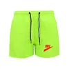 Summer New men's fitness beach shorts men's summer gym exercise breathable sportswear jogging beach shorts Brand LOGO Print