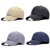 Czapka baseballowa, regularne, oversione strukturalne czapki taty dla dużych głów, szybkie suche, regulowane atletyczne czapki kulkowe 2231