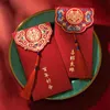 Prezent Wrap Wedding Red koperta poślubić kieszeń Chińskie hongbao stemplowanie kreatywna torba rok