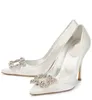 Designer Women Shoes Ari Dress Wedding Sandals Flower Strass Silk Satin Shoes Luxurious Evening Top Flat Elegant Ladies Footwear 34-40