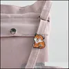 Pins Brooches Jewelry Cartoon Alloy Little Cute Tiger Brooch Unisex Cowboy Clothes Animals Lapel Pins Enamel Buckle Cor Badges Ba Dhaoh