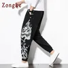 Zongke Çince Ejderha Harem Pantolon Erkekler Joggers Sweatpants Japon Streetwear Pantolon Çalışma S M-5XL 220325