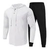 Tute da uomo Tute da uomo Solido Moda Top Set Primavera Estate Leggero Assorbimento Sport Abito lungo elasticizzato Uomo Uomo Lana