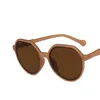 Sunglasses 2022 Fashion Style All-match Trend Personalized Round Frame Ins Candy Color Big