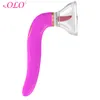 OLO Tong Likken Vibrator Speeltjes voor Vrouw Vacuüm Cup Pomp Inademen Schaamlippen Borst Inademen Vergroten Massage Sucker Pomp Vibrator251k5781100